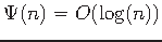 $ \Psi (n)=O(\log (n))$